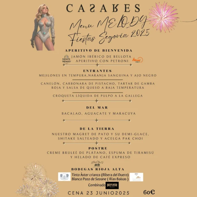 Uno de los eventos más importantes del año llega siempre con las Fiestas de San Juan y San Pedro.
Nuestra cena de Fiestas arrancará coincidiendo con el pregón inicio y concierto de Melody, junto a nuestra terraza.
Un menú único para una noche mágica que no te puedes perder.
Reservas YA abiertas 921047712
.
.
#cenamaridaje #fiestasdesegovia #concoerto #melody #disfrutar #verano