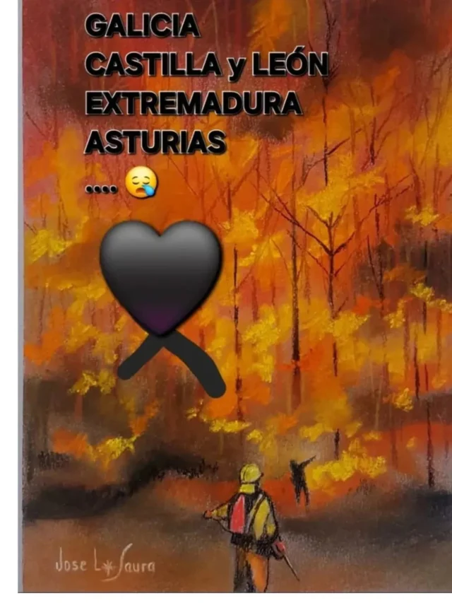 Todo nuestro corazón y ánimo para los territorios, pueblos y personas afectadas por los devastadores incendios que asolan España, en especial en Galicia, Extremadura y nuestra tierra Castilla y León
Estamos desolados al ver cómo desaparece parte de nuestra vida, de nuestra historia.
Esperemos que de una vez por todas desde los poderes públicos se reaccione para tomar duras medidas contra los responsables de esta catástrofe y se activen medidas de recuperación pero sobretodo de prevención continua.Obra de nuestro querido amigo y magnífico pintor de realidades Jose Luis Lopez Saura-Pintor Realista @joseluislopezsaura1