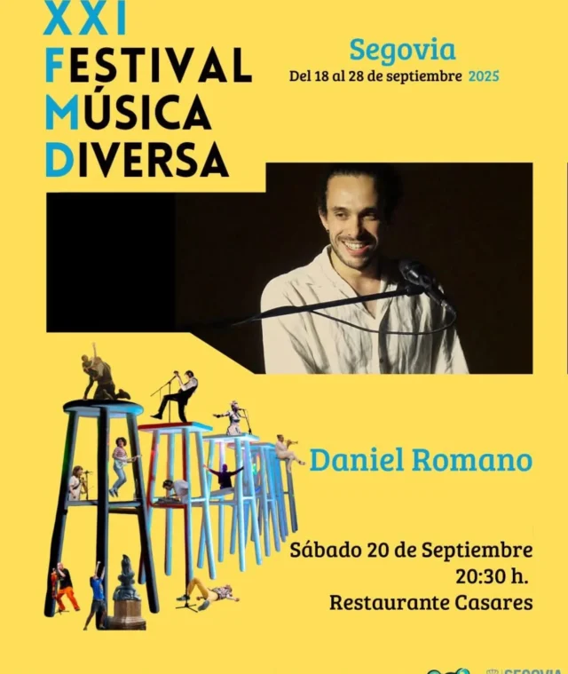 Hoy recibimos al otoño en nuestra terraza con la mejor música de autor de la mano del @musicadiversafestival con Daniel Romano.
¡A las 20:30 os esperamos!🎼🍁🍷
.
.
#otoño #DisfrutarSegovia #restaurantecasaressegovia #festival #músicaendirecto #Segovia #terraza